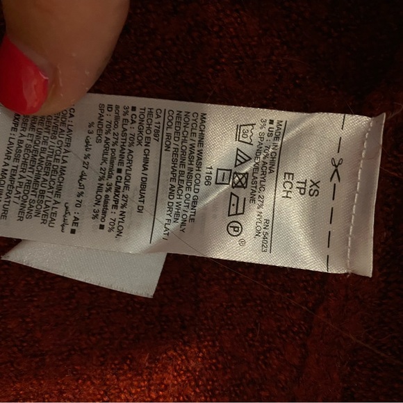 Old Navy Red Long Cardigan XS - Picture 6 of 6